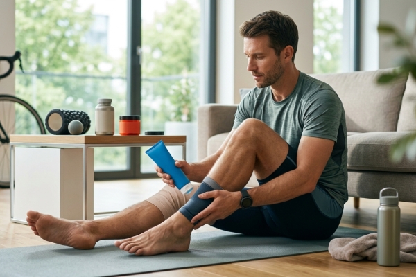 Crampes, courbatures, tendinites : vos auto-soins en pharmacie