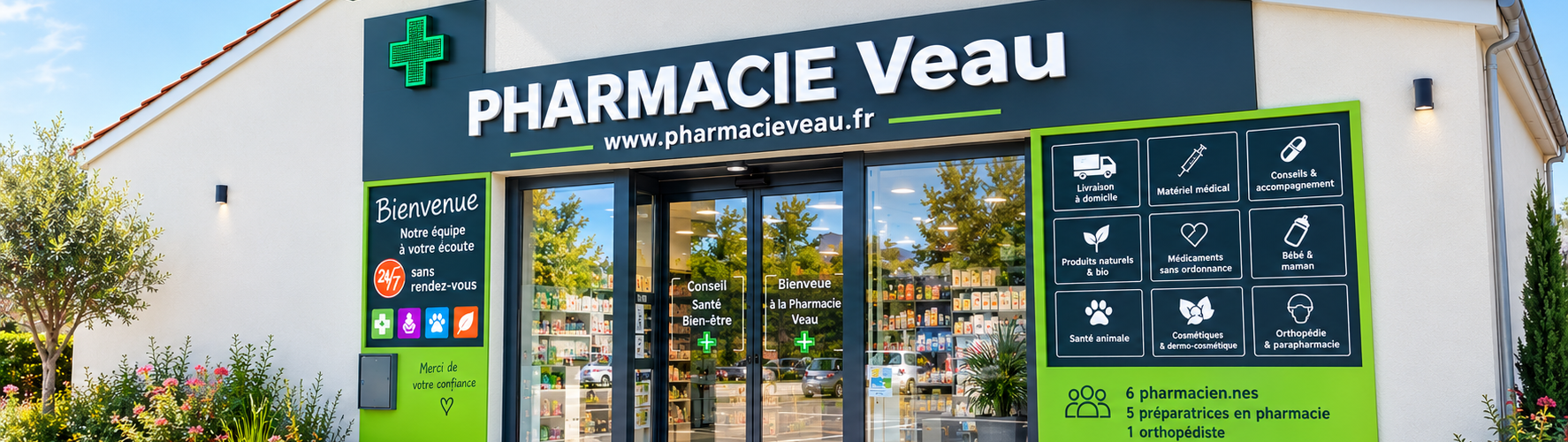 Qui sommes-nous ? Pharmacie Veau, votre pharmacie en ligne agréée à Tournus, en Bourgogne
