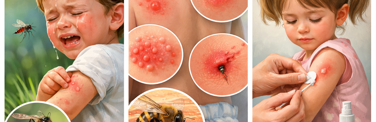Piqûre d'insecte chez l'enfant : que faire ? Le guide complet des pharmaciens