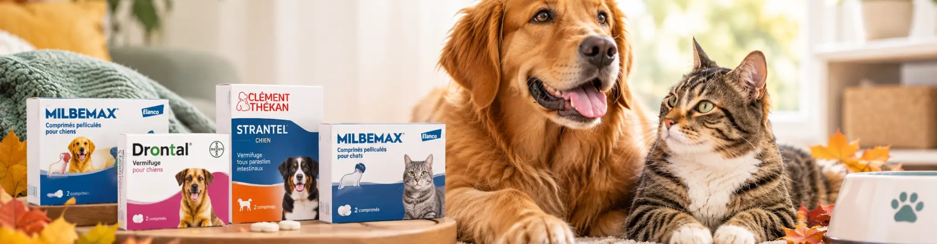 Vermifuge du chien et du chat : faut-il traiter son animal à l’automne ?