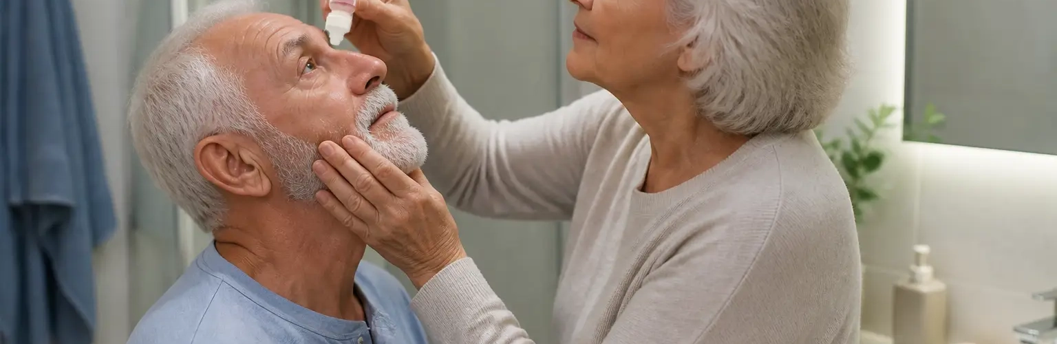 Yeux secs chez le senior : pourquoi les yeux piquent, brûlent ou larmoient-ils davantage ?