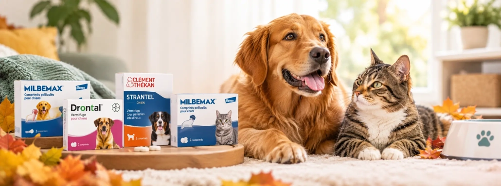 Vermifuge du chien et du chat : faut-il traiter son animal à l’automne ?