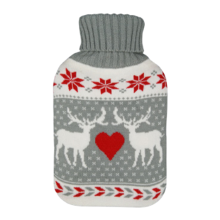 BOUILLOTTE Eau Caoutchouc avec Housse Décorée (2L)