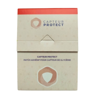 Capteur Protect - Patch Adhésif Rouge Pour Capteur de Glycémie x4