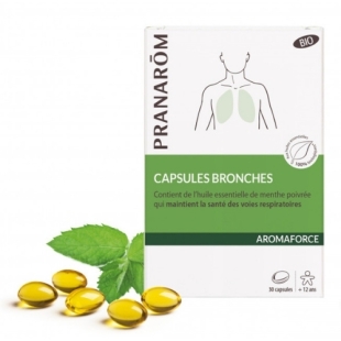 capsules bronches huiles essentielles menthe poivree respiration defenses naturelles origan citron cannelle