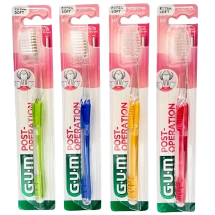 GUM - Brosse à Dents Post-Opération Extra Souple - Couleurs Aléatoires