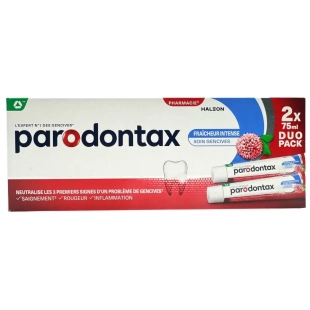 Lot de 2 tubes Parodontax Dentifrice Blancheur - 75 ml chacun - action blanchissante et protection des gencives