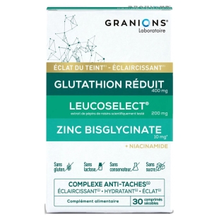le benefice du glutathion eclaircissant GRANIONS - Complexe Anti-Taches