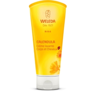 WELEDA BEBE Crème Lavante Cheveux et Corps au Calendula (200 ml)