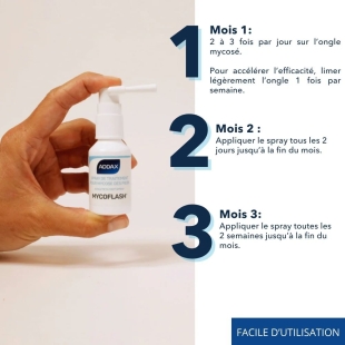 ADDAX Mycoflash - Spray de Traitement pour Mycose des Pieds - 25ml