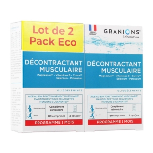 GRANIONS Décontractant Musculaire - 2x60 comprimés