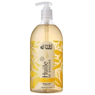 MKL Green Nature Huile de Douche Miel 1L apaisante et nourrissante pour corps et cheveux