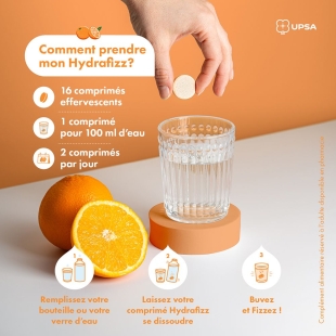 UPSA HYDRAFIZZ - Hydra + Sport Comrpimés Effervescents