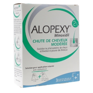 ALOPEXY 2 % Solution (Coffret 3 flacons) (MINOXIDIL Alopécie)