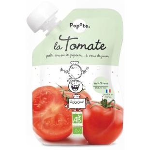 POPOTE - Purée de Tomates 100% Bio Dès 4 mois - Gourde 120g