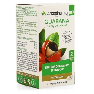 ARKOGELULES Bio - Guarana Arkopharma - 40/130 Gélules