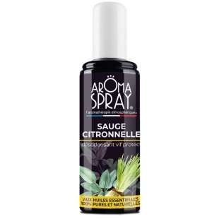 aromaspray sauge citronnelle huiles essentielles spray air purifiant insectes naturel