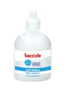 BACCIDE Gel Hydro-alcoolique Mains 300 ml Peaux Sensibles