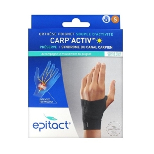 EPITACT Orthèse Souple Carp'Activ Poignet (Canal carpien) (Droit S)
