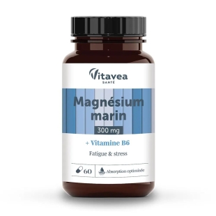 Vitavea - Magnésium Marin 300mg & Vitamine B6 - 60 gélules