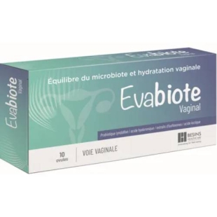 EVABIOTE - Postbiotique Equilibre et Hydratation Vaginale - 10ovules