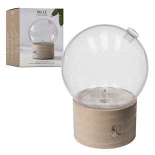 diffuseur bulle pranarom nébulisation huiles essentielles froid bois verre aromathérapie diffusion silencieuse maison bureau