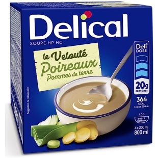 DELICAL - Velouté de légumes HP HC - 4 x 200 ml