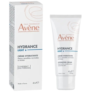 AVENE Hydrance Light crème hydratante pour peaux sensibles normales à mixtes. Tube de 40 ml.
