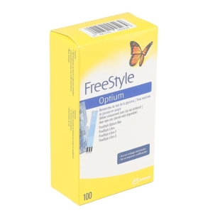FREESTYLE OPTIUM - 100 électrodes lecture glycémie