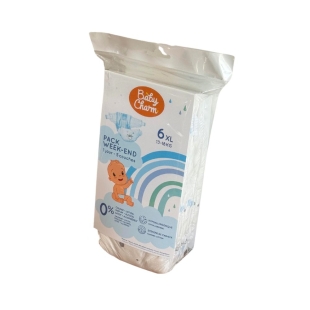 BABYCHARM Couches Pack Week-End XL 13-18kg (6) sachet de 5 couches
