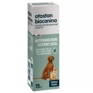 BIOCANINA - Otostan Traitement Gâle Chien et Chat - 15ml