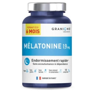 GRANIONS - Mélatonine 19mg - Eco Pack 6mois