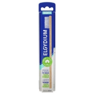 ELGYDIUM Brosse à Dents en Bois Soft