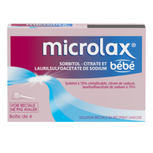 MICROLAX Bébé boite de 4 récipients unidoses de 3 ml