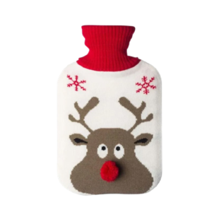 BOUILLOTTE Eau Caoutchouc avec Housse Décorée (2L)