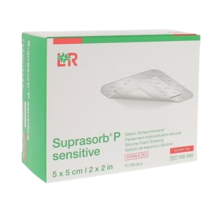 Suprasorb P Pansements Hydrocellulaire - 5 x 5 Cm 10 unités