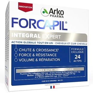 FORCAPIL - Intégral Expert - Action globale tout-en-un - Cheveux et cuir chevelu -168 gélules
