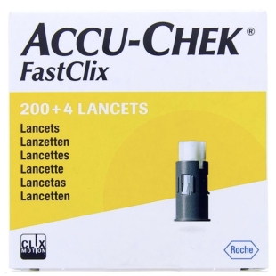 ACCU CHEK - FastClix Mesure glycémie - 204 lancettes en barillets