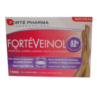 FORTEVEINOL Jambes Légères / Jambes Lourdes (30 comprimés) FortePharma