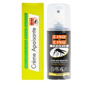5/5 CINQ sur CINQ - Duo Crème Apaisante 40 g + Tropic Lotion Anti-Moustiques 75 ml