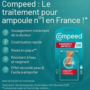 COMPEED Pansement Ampoule Plante du Pied x5