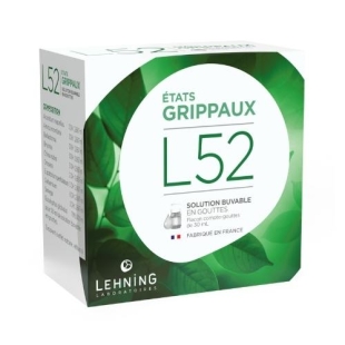 L52 États Grippaux (Gouttes 30 ml) Grippe Lehning