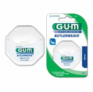 GUM Butlerweave Fil Dentaire ciré (référence n° 1155)
