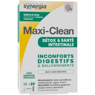 SYNERGIA - Maxi-Clean Detox Et Santé Intestinal - 14 +28 gélules