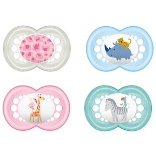 MAM Sucette DECOR CLASSIQUE 6MOIS+ (Lot de 2 sucettes)