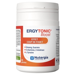 ERGYTONIC Boost Effet Coup de Fouet - 40 gélules - Nutergia