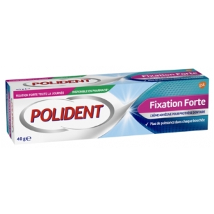 Polident Fixation Forte Crème Adhésive Pour Prothèse Dentaire 40 g