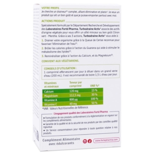 FORTE PHARMA - Turbo Draine Activ - 20 comprimés 