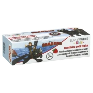 SUPERWHITE - Dentifrice Kids Dragons Dès 3 Ans - 50 ml