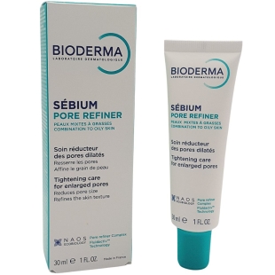 BIODERMA - Sébium Pore Refiner Soin Réducteur de Pores Dilatés - Resserre les pores, affine le grain de peau - 30 ml